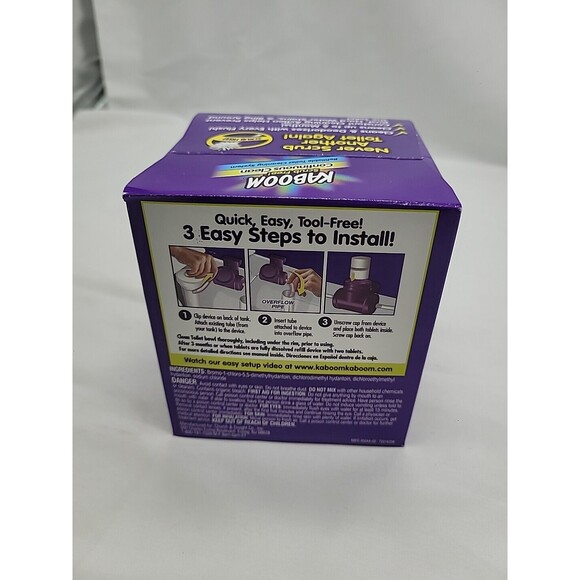 Kaboom Scrub Free! Toilet Bowl Cleaner System with 2 Refills brand new sealed - Picture 7 of 9